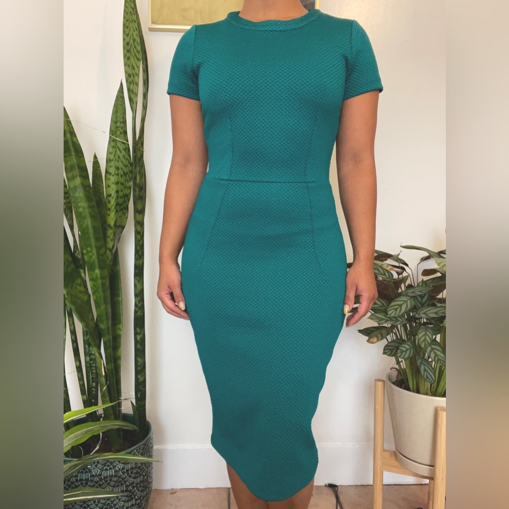 Green Bodycon Midi Dress